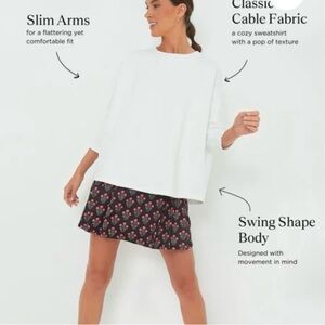 Tuckernuck Textured White Swing Sweatshirt